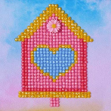 DIAMOND DOTZ Complete Diamond Facet Art Kit Home Sweet Home