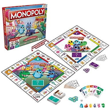 Monopoly Junior, the Classic Board Game for Children from 4 Years, 2 Sided Game Plan - Easy to Understand Yet Exciting for the Family