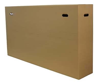 Rammento 5-Pack Bulk Large 145cm Double-Walled Cardboard Bike Transport Boxes | Flat-Pack Heavy-Duty Cardboard TV Box for Moving, Large Parcel Box with 2 Handles for Posting | Air Travel Bike Boxes