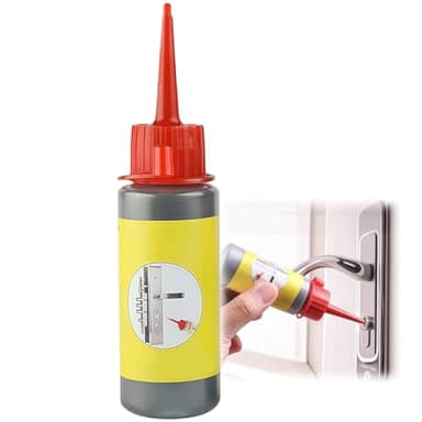 60ML Graphite Powder for Locks, Door Graphite Lock Lubricant Spray, Silicone Spray Dry Lubricant for Doors, Locks, Windows, Sliding Tracks & Bearings, Gra-phite Powder for Smooth Operation