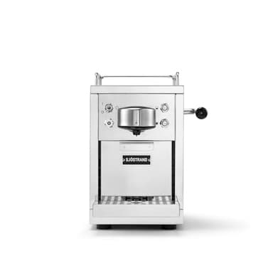 Sjöstrand The Original Capsule Coffee Machine, Nespresso Compatible Pod Machine, Stainless Steel Body, Espresso or Lungo Coffee, 1.2L Tank Capacity, 19 bar Pressure