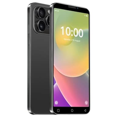 JtQtJ Mobile Phone of the Day Offer, 5.0" IPS Display, Dual SIM, 16GB ROM, Dual Cameras, Support:Wifi,GPS,Bluetooth,Face ID Cheap Phone (JtQ15P-Black)