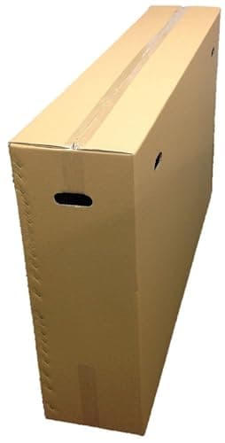 Hassos Large 145cm Double-Walled Bicycle Transport Box | Strong Flat-Pack Packaging Box for Moving House | Artwork & Guitar Shipping Container Packaging with 2 Handles | Bike Packaging for Air Travel