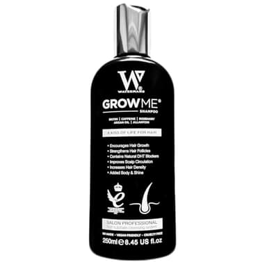 Grow Me® Hair Growth Shampoo - Not just a Caffeine Shampoo we include Biotin, Argan Oil, Rosemary, Niacinamide. Hair Thickening Treatment for Women & Men with progressed thinning.