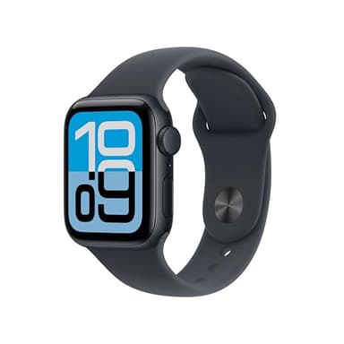 Apple Watch SE 3 GPS 40mm Smartwatch with Midnight Aluminium Case with Midnight Sport Band S/M. Fitness and Sleep Trackers, Heart Rate Monitor, Always-On Display, Water Resistant