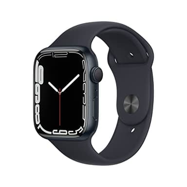 Apple Watch Series 7 (GPS, 45MM) Midnight Aluminium Case with Midnight Sport Band (Renewed)