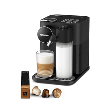 Nespresso Gran Lattissima Coffee Machine by De'Longhi for Original Coffee Pods, Latte, Cappuccino, Integrated Milk Frother, Starter Capsule Set Included, EN640.B, Black