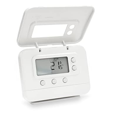 Adept-Honeywell Wireless Programmable Thermostat Replacement for CM927 CM921 CM727 CM721 CMS927B1049 with Relay Box Central Heating Programmer - White