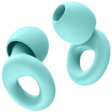HOYIO Ear Plugs for Noise Reduction–Super Soft, Reusable Hearing Protection in Flexible Silicone for Sleep, Noise Sensitivity & Flights-8 Ear Tips in XS/S/M/L–27dB Noise Cancelling–Light Blue