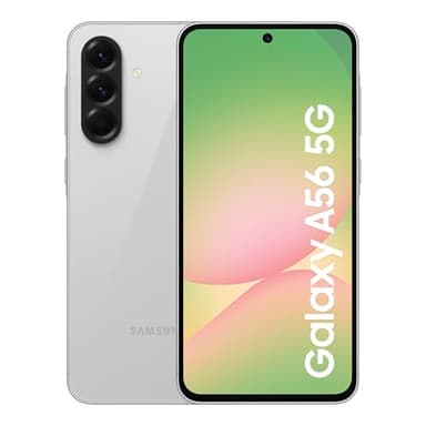 Samsung Galaxy A56 5G Smartphone, Awesome Intelligence, 8GB RAM, 256GB Memory Storage, 50MP Camera, Awesome Lightgrey, 3 Year Samsung Extended Warranty (UK Version)