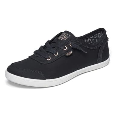 Skechers Women's Bobs B Cute Sneaker, Black Canvas, 6 UK