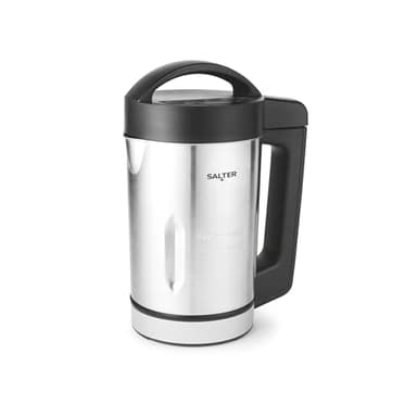 Salter EK5118V2 Digital Soup Maker - 1.6L, Blend Chunky & Smooth Soup, Great for Batch Cooking, 5 Settings (Smooth, Chunky, Drinks, Keep Warm, Blend/Clean), Overspill Sensor, Stainless Steel, 900W