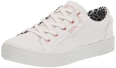 Skechers Womens Bobs B Extra Cute 2cute4u Trainers, White Canvas, 4 UK