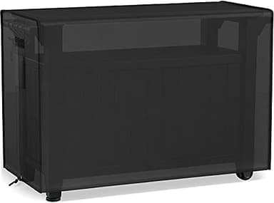 COOSOO 52-inch Outdoor Cover for Keter Unity XL Portable Table and Storage Cabinet 600D PVC Waterproof Heavy Duty Fabric Patio Dustproof Prep Table Cover Rip-Stop and Fade Resistant