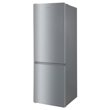 Russell Hobbs Freestanding Fridge Freezer Frost Free in Stainless Steel 186x60cm Total No Frost 60/40, 210L Fridge Space, 83L 4 Star Freezer, Adjustable Thermostat, 2 Year Guarantee RH186FFFF60SS