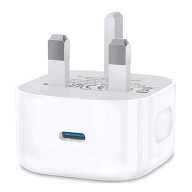 USBC Fast Charger Plug UK, USB Type C Plug Phone Fast Charge Head for iPhone 17 Pro Max Air 16e 16 Plus Pro Max 15 14 13 12 11 SE XR XS 8, Apple Watch iPad Pro Mini Air,USB-C Port Wall Charging Plug