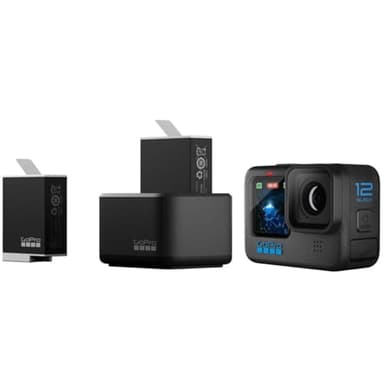 GoPro Dual Battery Charger + 2 Enduro Batteries (HERO10 Black/HERO9 Black) - Official Accessory (ADDBD-211)