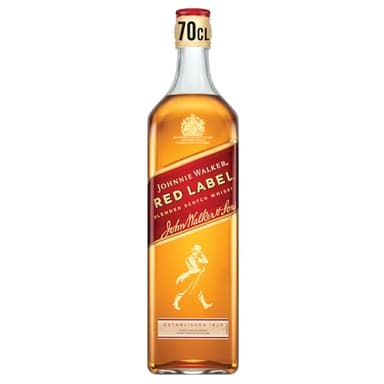 Johnnie Walker Red Label | Blended Scotch Whisky | 40% vol | 70cl | Iconic Scottish Whisky Enjoy Neat or in Mixed Drinks | Blended from up to 35 Whiskies | Notes of Smoke | Cinnamon & Honey