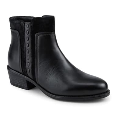 Pavers Classic Wide Fit Leather Ankle Boots - Black Size 7