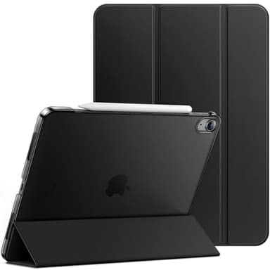 JETech Case for iPad Air 13-Inch M4/M3/M2 (2026/2025/2024), Slim Stand Hard Back Shell Smart Cover with Auto Wake/Sleep (Black)