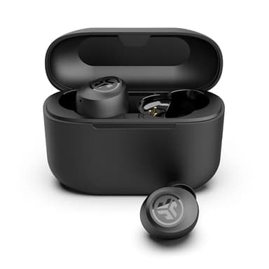 JLab Go Air Pop+ True Wireless Earbuds, In Ear Headphones, Bluetooth Earphones, 35H Playtime Ear Buds, Bluetooth Earbuds with Microphone, USB-C Charging Case, Dual Connect, EQ3 Sound, Midnight Black