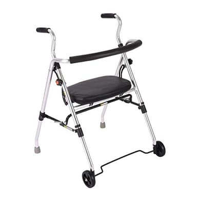 Walker,Transport Chair with Padded Seat,Foldable Rollator Walker with 2 Wheels- Adjustable Height - Walking Zimmer Frame Mobility Aid for Elderly Disabled,Lightweight Trolley Crutch It's so kind of