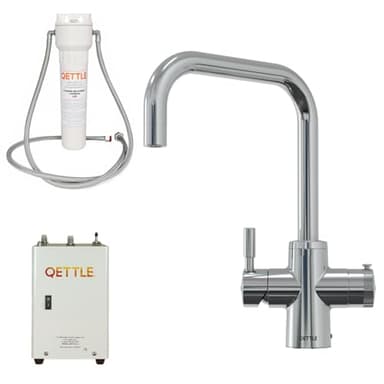 QETTLE Original Square Spout Boiling Water Tap (Chrome, 2 Litre Boiler)