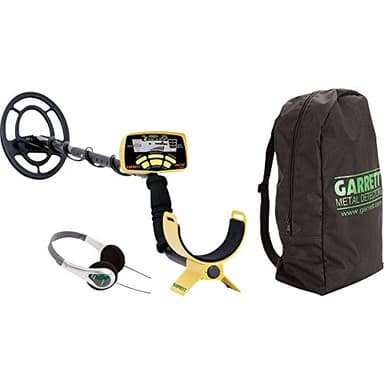 Garrett Metal Detector Ace 250 Package, 5 search modes, 8 power levels, 6 function keys, Digital LCD, Waterproof Elliptical Probe, IP66, 30 hours battery life