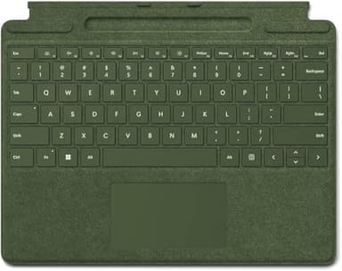 Microsoft Surface Pro Signature Keyboard with Pen Storage (for Surface Pro 8, 9, X) (Nordic QWERTY) Forest Green (Refurbished)