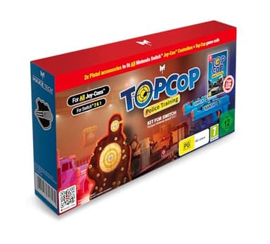Top Cop: Police Training Game & Gun Kit - Compatible with Nintendo Switch 2 & 1! includes 2 Guns to fit All Joy-Cons and downloadable game