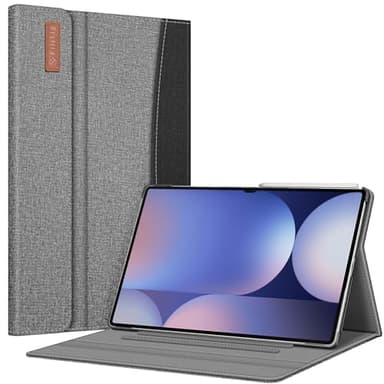 FINTIE Case for Samsung Galaxy Tab S10 Ultra 2024/ S9 Ultra 2023 14.6 Inch, Multiple Angle Portfolio Cover with Pocket Auto Sleep/Wake, Gray