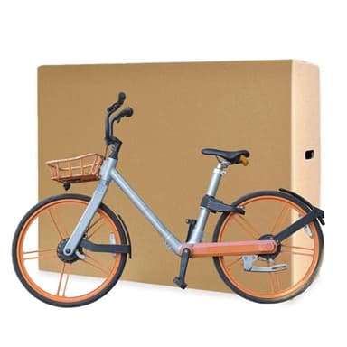 SelfHold Double Wall Cardboard Bike Shipping Box With Handles - Bicycle Postal Packaging for Safe Transit & Storage (Available in 12 Sizes) (1450 x 270 x 800mm)