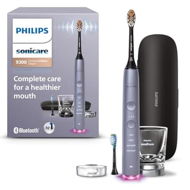 Philips Sonicare DiamondClean Smart Electric, Rechargeable Toothbrush for Complete Oral Care – 9300 Series, Gray, HX9903/45