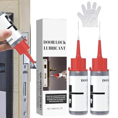 Graphite Powder for Locks,2pcs Graphite Powder,Lock Cylinder Lubricant,Graphite Lock Lubricant,Graphite Powder Lubricant,Multifunctional Dry Graphite Lubricant,for Window Keys Door