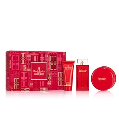 Elizabeth Arden RED DOOR Eau de Toilette 100ml 3-piece Gift Set, floral woody perfume, luxury fragrance gifting for women