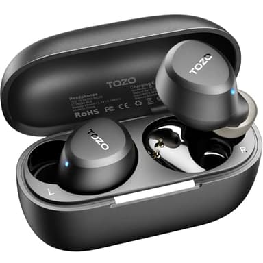 TOZO A1 Wireless Earbuds, Bluetooth 5.3 Earphones, Support APP EQ Setting, 32H Long Playtime, Ear Buds with HiFi Stereo Sound, Light-Weight Wireless Earphones, IPX5 Waterproof