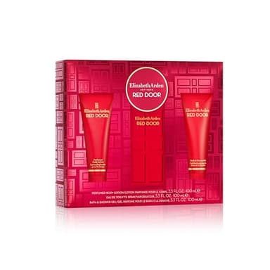 Elizabeth Arden RED DOOR Eau de Toilette 100ml 3-piece Gift Set, floral woody perfume, luxury fragrance gifting for women