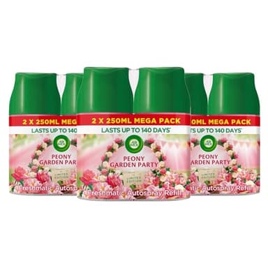 Air Wick Freshmatic Peony Garden Party Air Freshener Refill - 6 Pack, 250ml Each