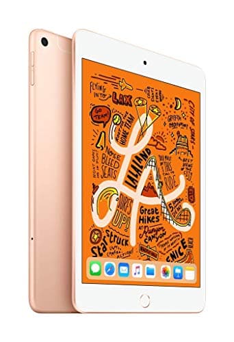 2019 Apple iPad Mini (7.9-inch, Wi-Fi + Cellular, 256GB) Gold (Renewed)