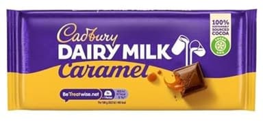 3 x Dairy Milk Caramel Chocolate Bar 120g Delicious Tasty And Twisty Treat Gift Hamper For Birthday,Christmas
