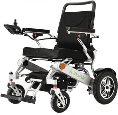 Lightweight Aluminium Electric Wheelchair Powerchair Folding Heavy Duty by Free To Be Mobility Equipment 2 x Battery Supplied 600W Motors 24KG