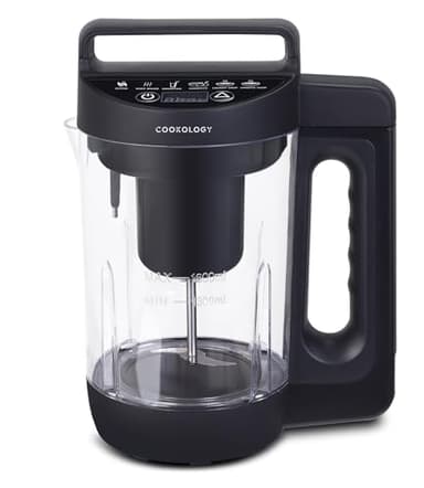 Cookology Soup & Smoothie Maker 1.6L CSMI1600L - 6 Automatic Programmes - Smooth & Chunky Soup, Smoothies, Compote, Blend & Keep Warm - Pause & Memory Function - LED Controls
