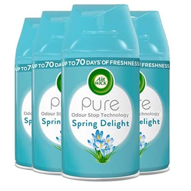 Air Wick | Spring Delight |Automatic Air Freshener |Freshmatic Auto Spray Refill | 250ml| Pack of 4
