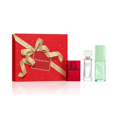 Elizabeth Arden Prestige Fragrance Coffret 3-Piece Gift Set, RED DOOR, GREEN TEA, WHITE TEA, luxury fragrance gifting for women