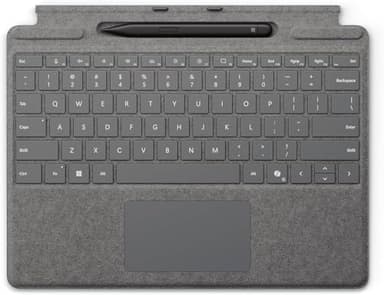 Microsoft Surface Pro Signature Keyboard with Slim Pen (for Surface Pro 8, 9, X) (QWERTY Nordic) Platinum