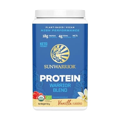 Sunwarrior Warrior Blend Organic Raw Vegan Protein Powder Vanilla, 750g