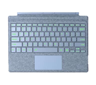 Type Cover for Microsoft Surface Pro 7+ Pro 7 Pro 6 Pro 5 Pro 4 Pro 3 Generation Portable Slim Wireless Keyboard with Touchpad Tablet Keyboard (Ice Blue, Backlit)