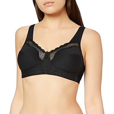 Bestform Women's Soft Cups Everyday Bra, Black, 40B UK