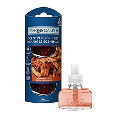 Yankee Candle ScentPlug Fragrance Refills | Cinnamon Stick Plug in Air Freshener Oil | Up to 60 Days of Fragrance | 2 Count
