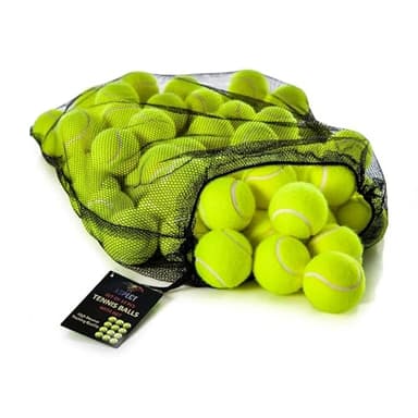 Aspect Practice Tennis balls, 24 Pressure less Training Exercise Tennis Balls with Easy Transport bag, Soft Rubber tennis ball Perfect for Beginners Training Lessons Pet Dog Playing balls